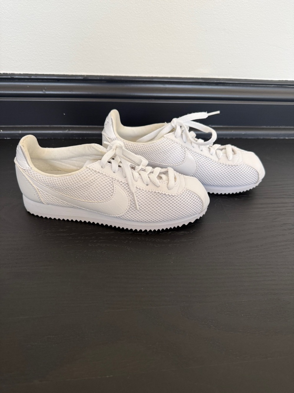 Nike White Low-Top Mesh daybreak Sneakers - Picture 4 of 8